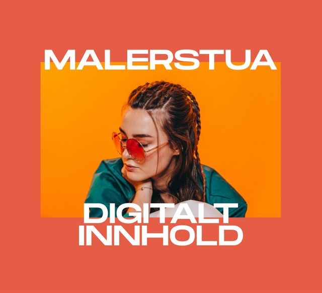 Eksempel på design for Chili Media – det står "Malerstua Digitalt Innhold"