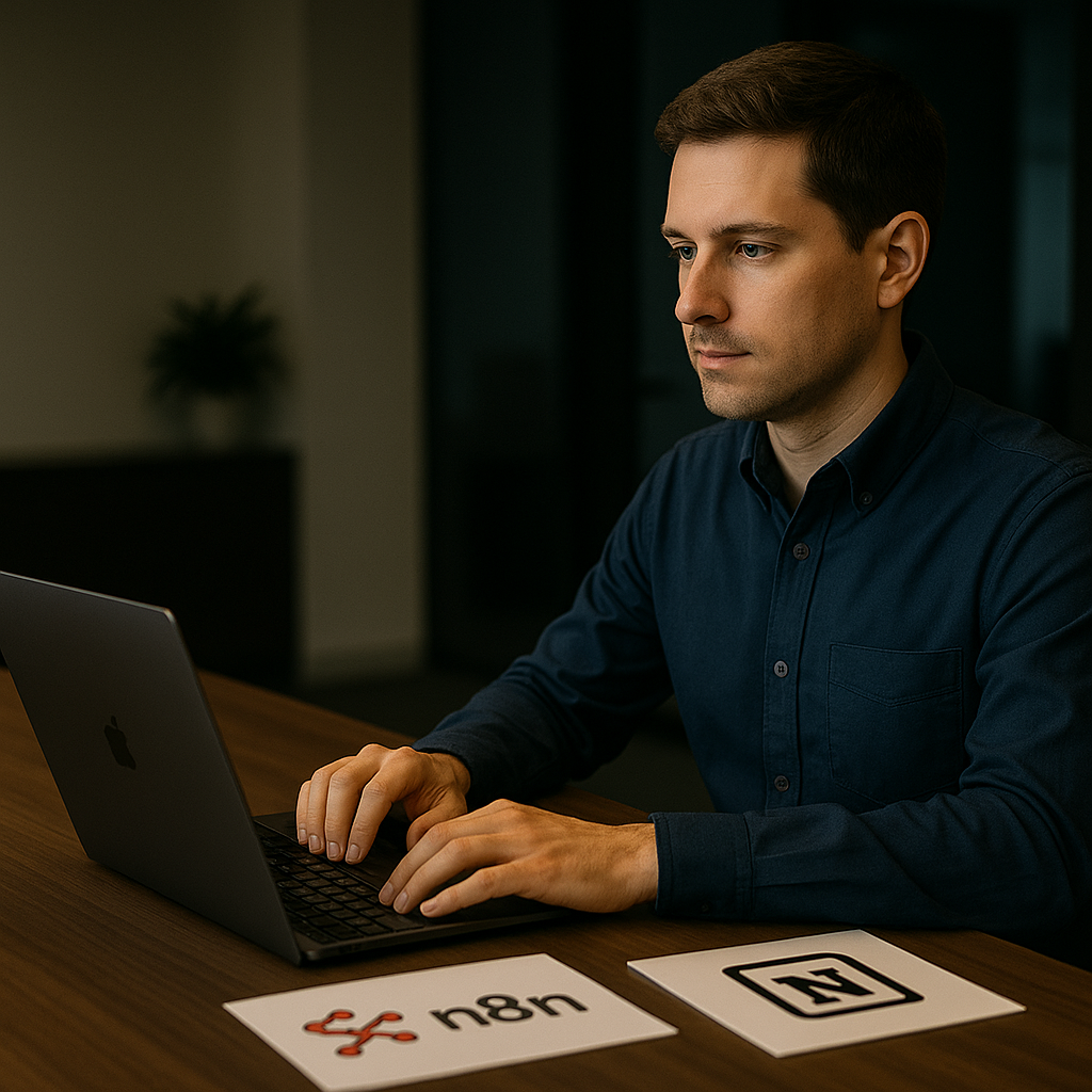 a man sitting in front of a laptop computer