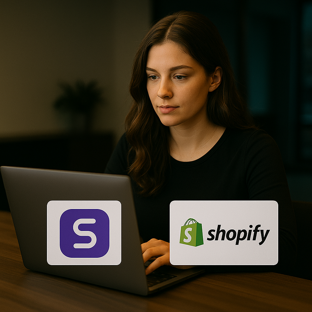 a woman sitting in front of a laptop computer