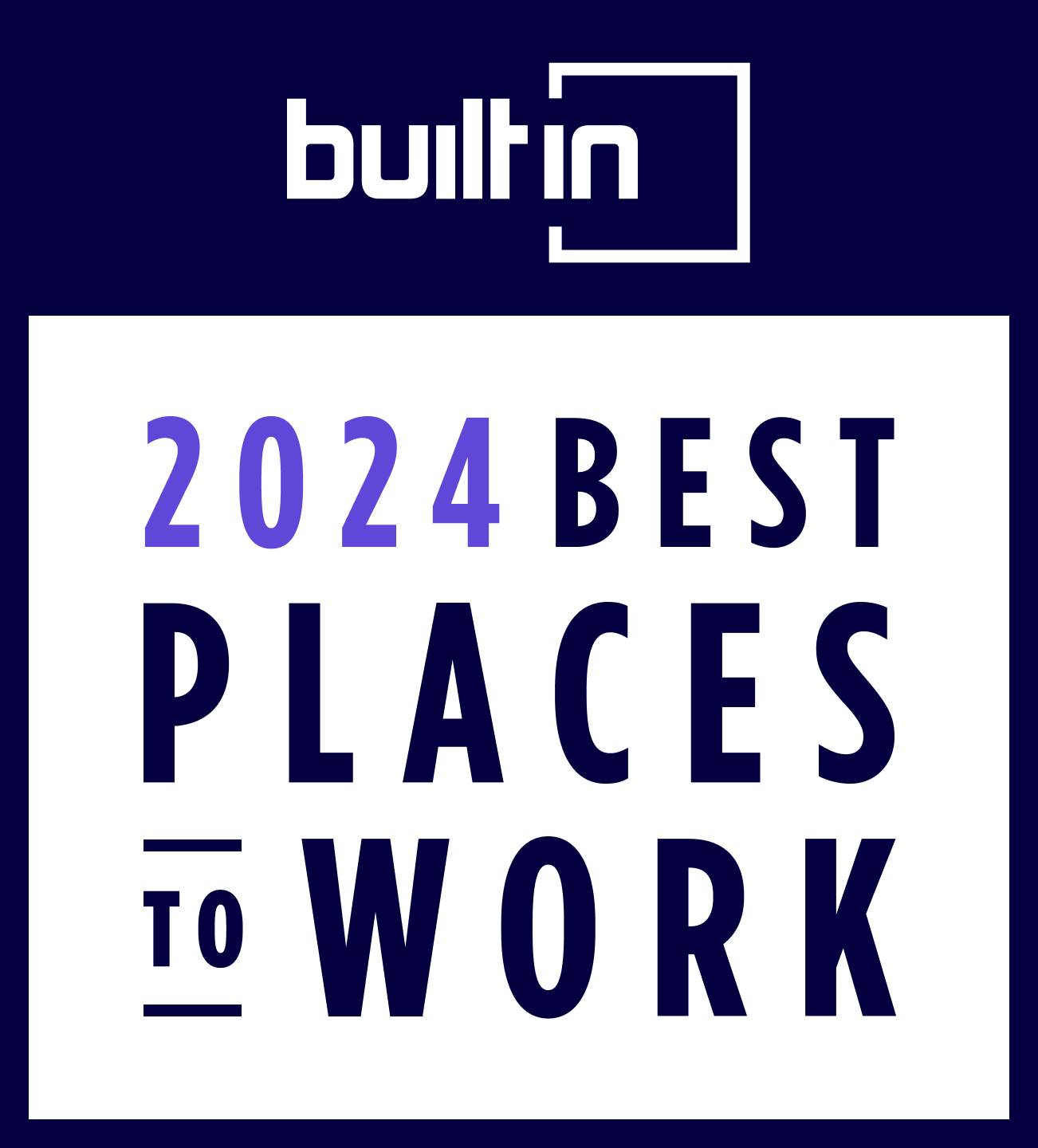Built in Best Place to Work 2024 logo