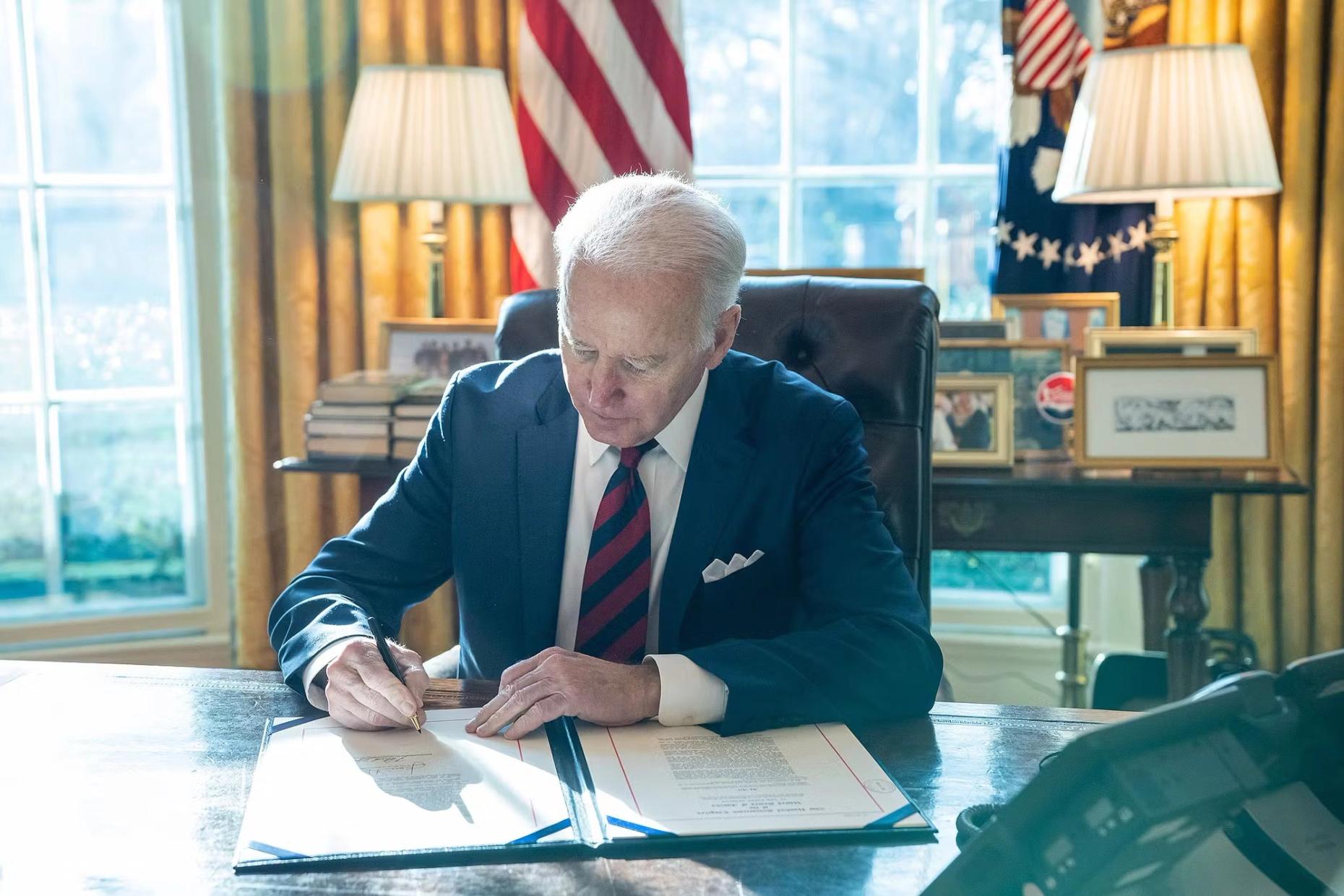 President Joe Biden signs H.R. 6256