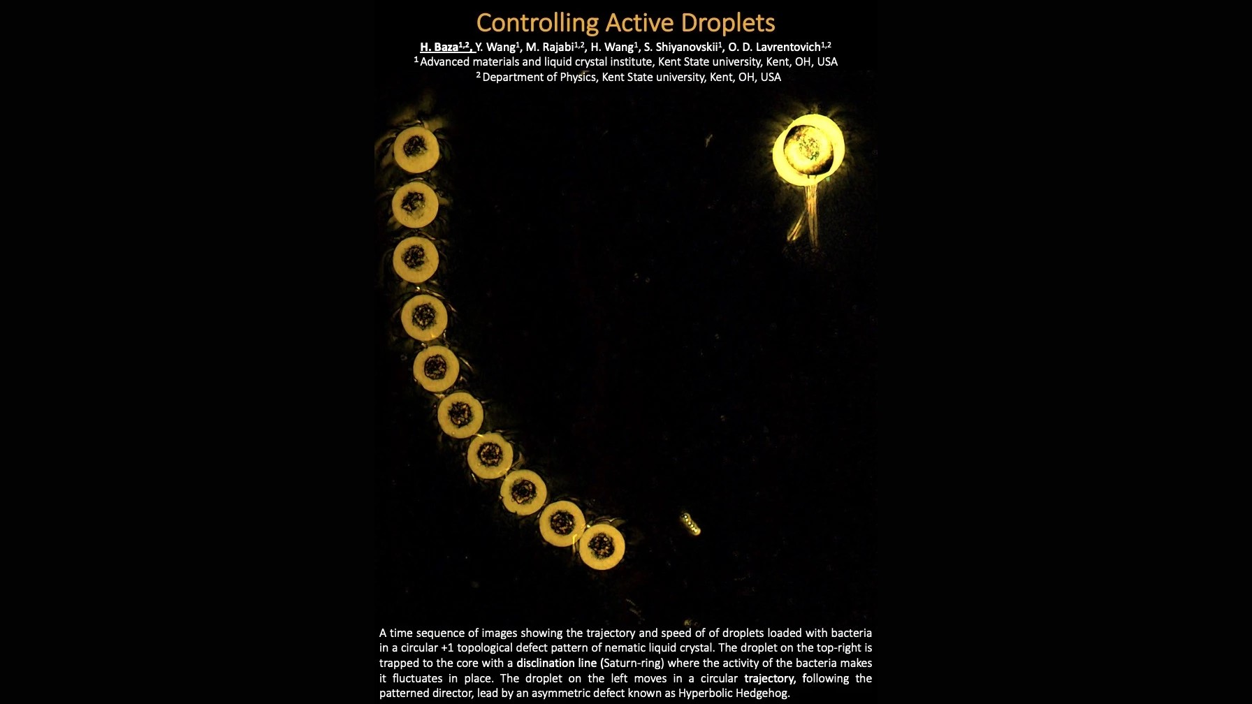 Controlling active droplets 