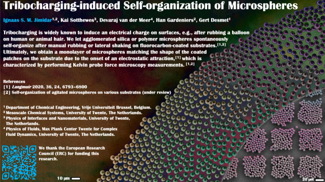 Thumbnail image for poster 'Tribocharging-induced Self-organization of Microspheres'