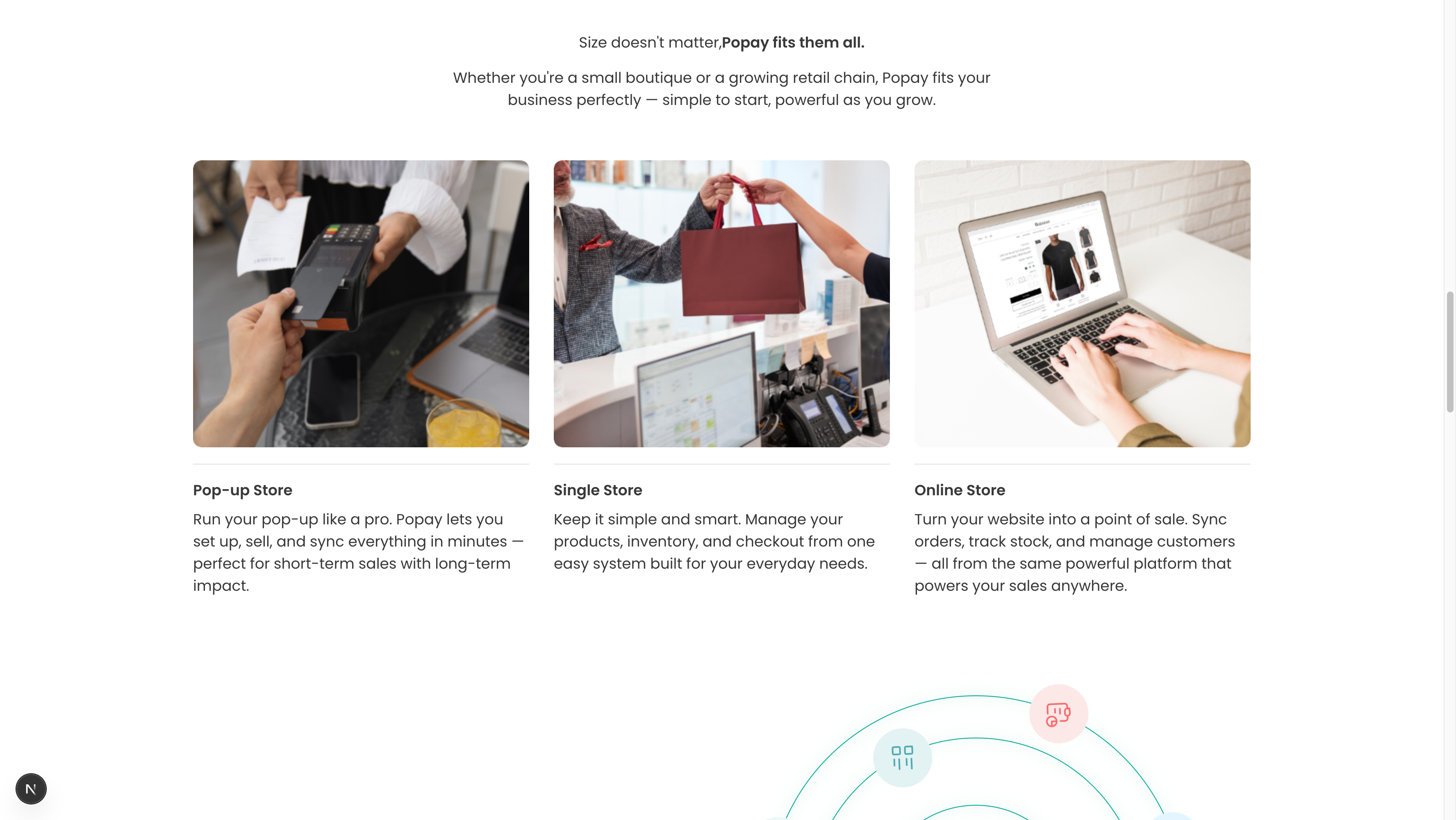Finished Services Section