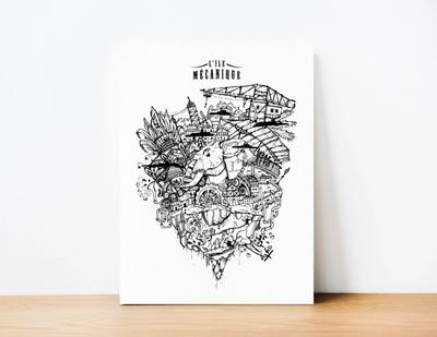 Affiche L'île mécanique
