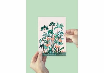 Affichette Flamingo A5