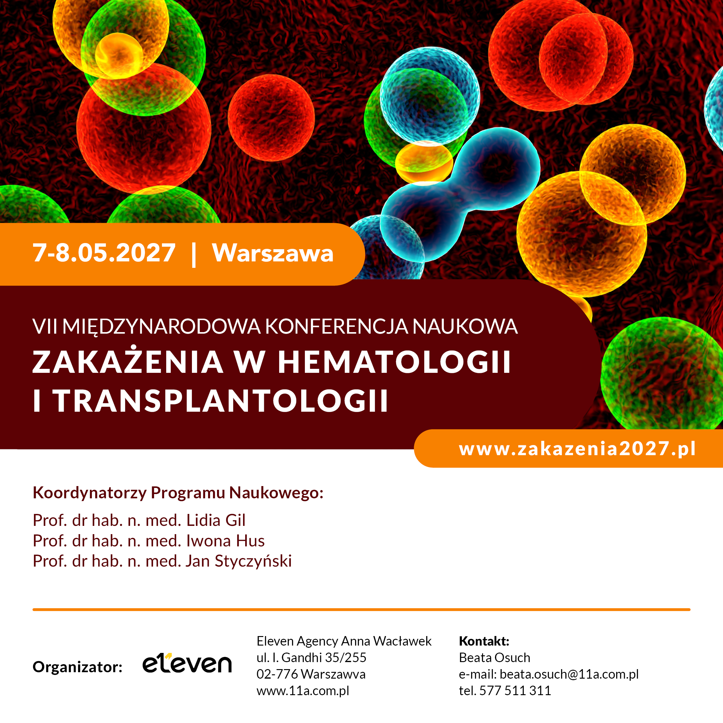 VII Międzynarodowa Konferencja Naukowa "Zakażenia w Hematologii i Transplantologii"