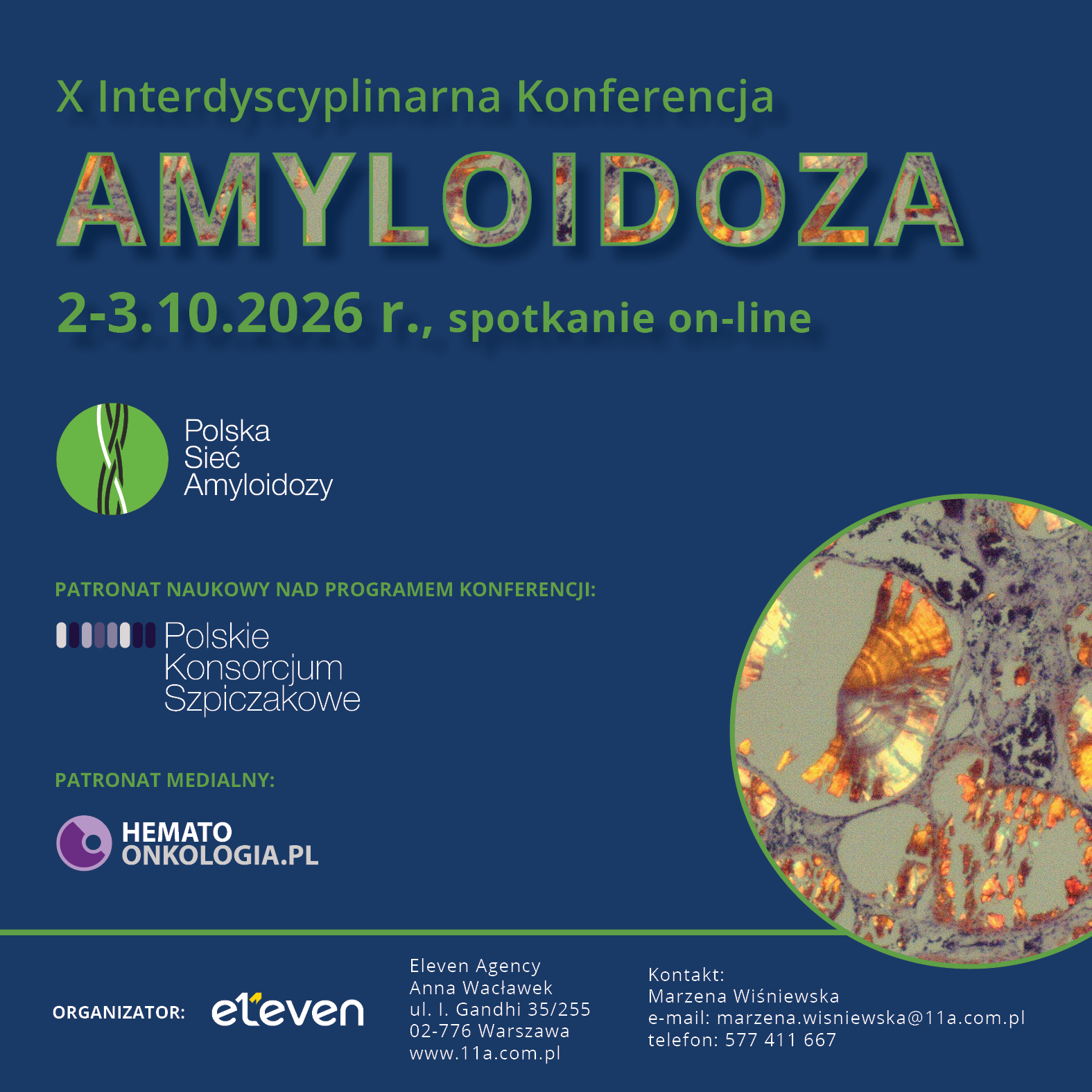 X Interdyscyplinarna Konferencja AMYLOIDOZA