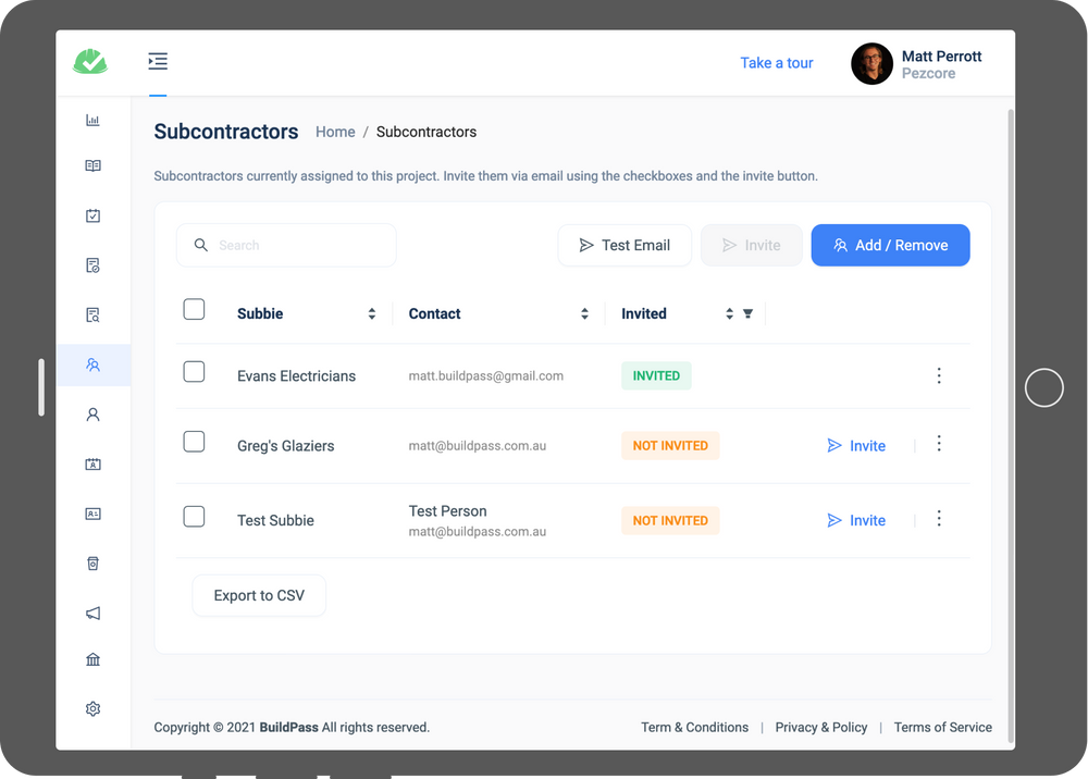 Managing Mandatory Vaccinations in BuildPass - BuildPass