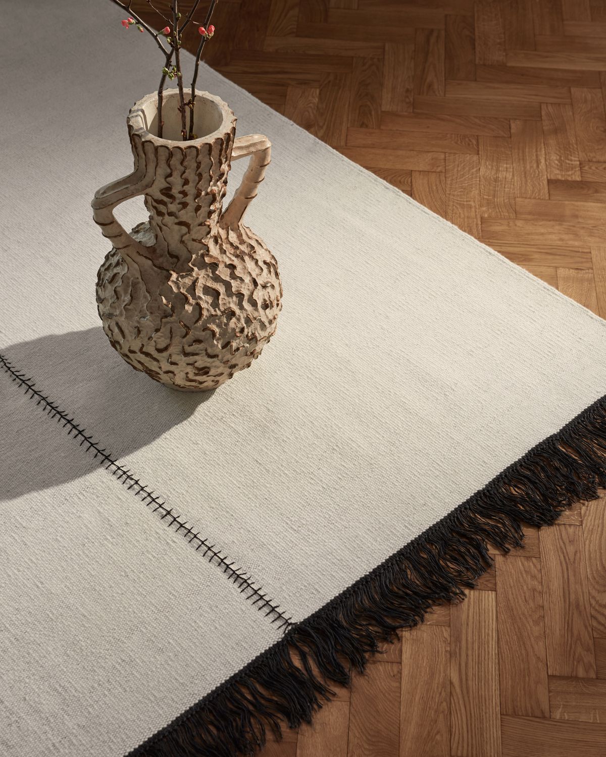 Artisan in the colour white shot in close up.