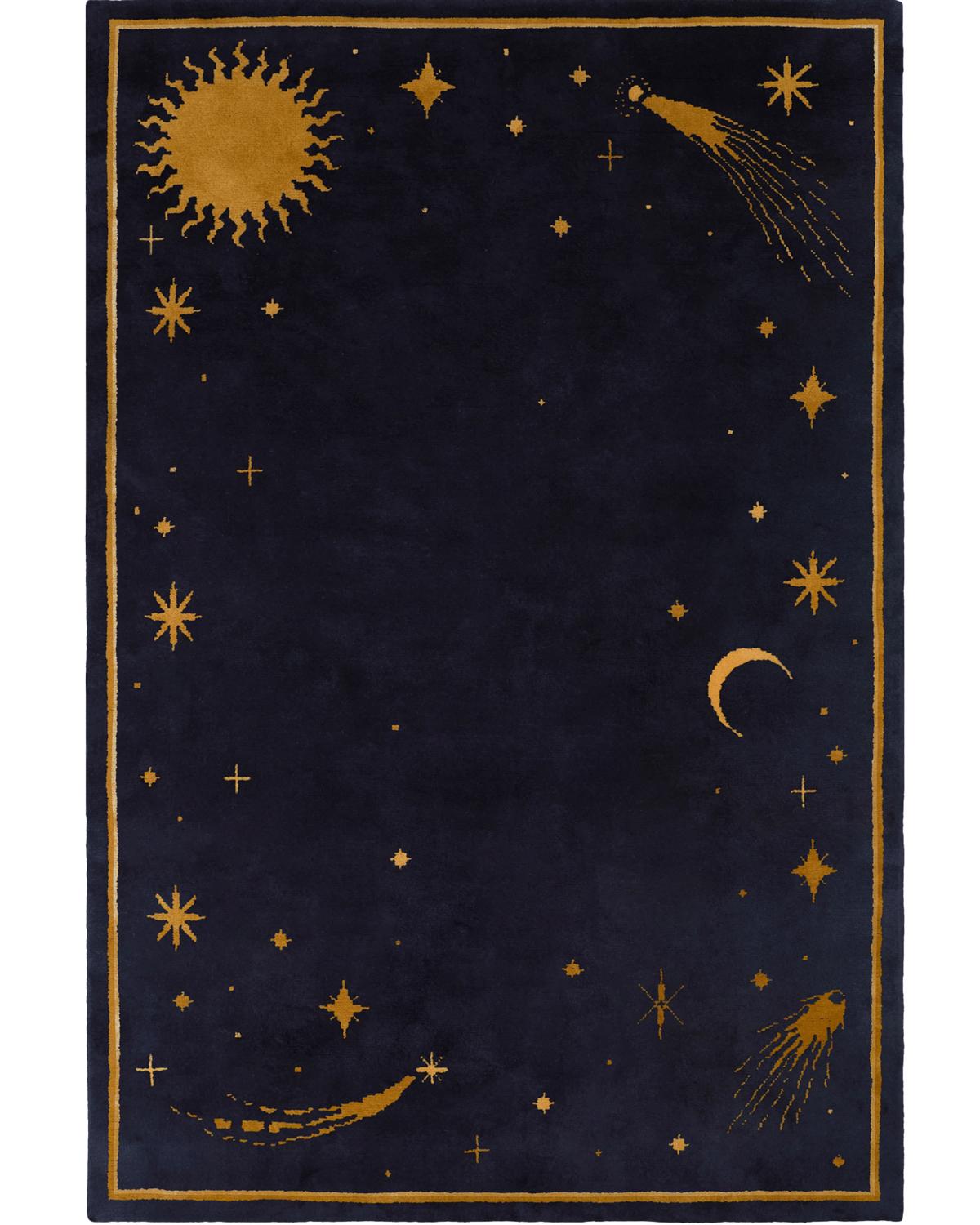 Photo produit du tapis en laine moelleux Celestial, en collaboration avec ASH.