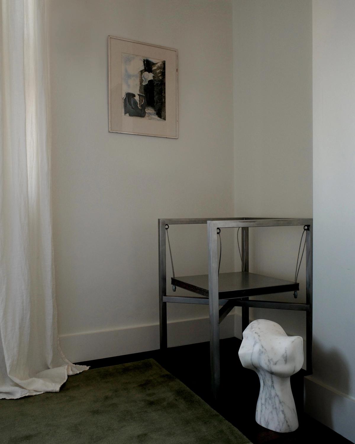 Plush wool rug Grand - Moss photographed at Monument Store with artistic interior design details.