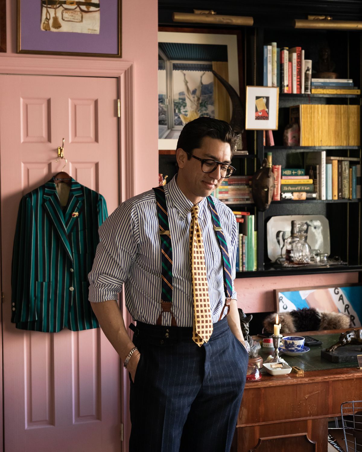 Frederick Egan Castleberry in his Greenwich Village studio.
