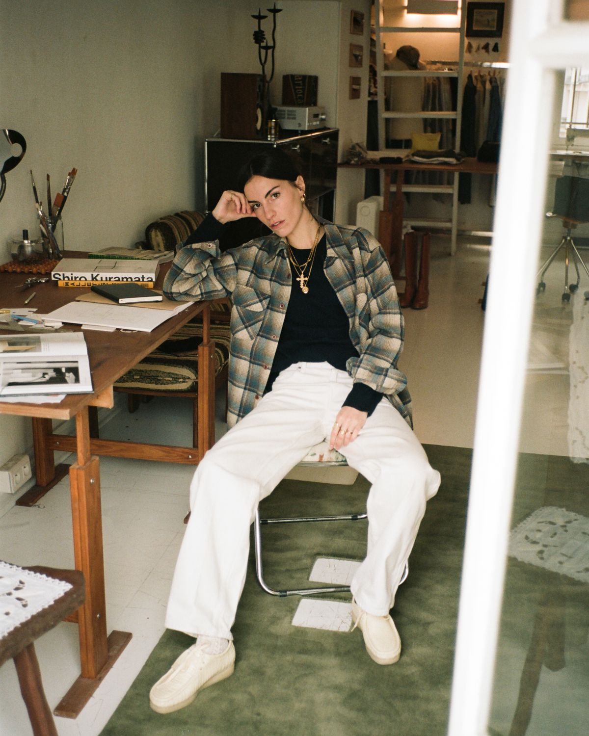 Garance Vallée in her studio in Paris.