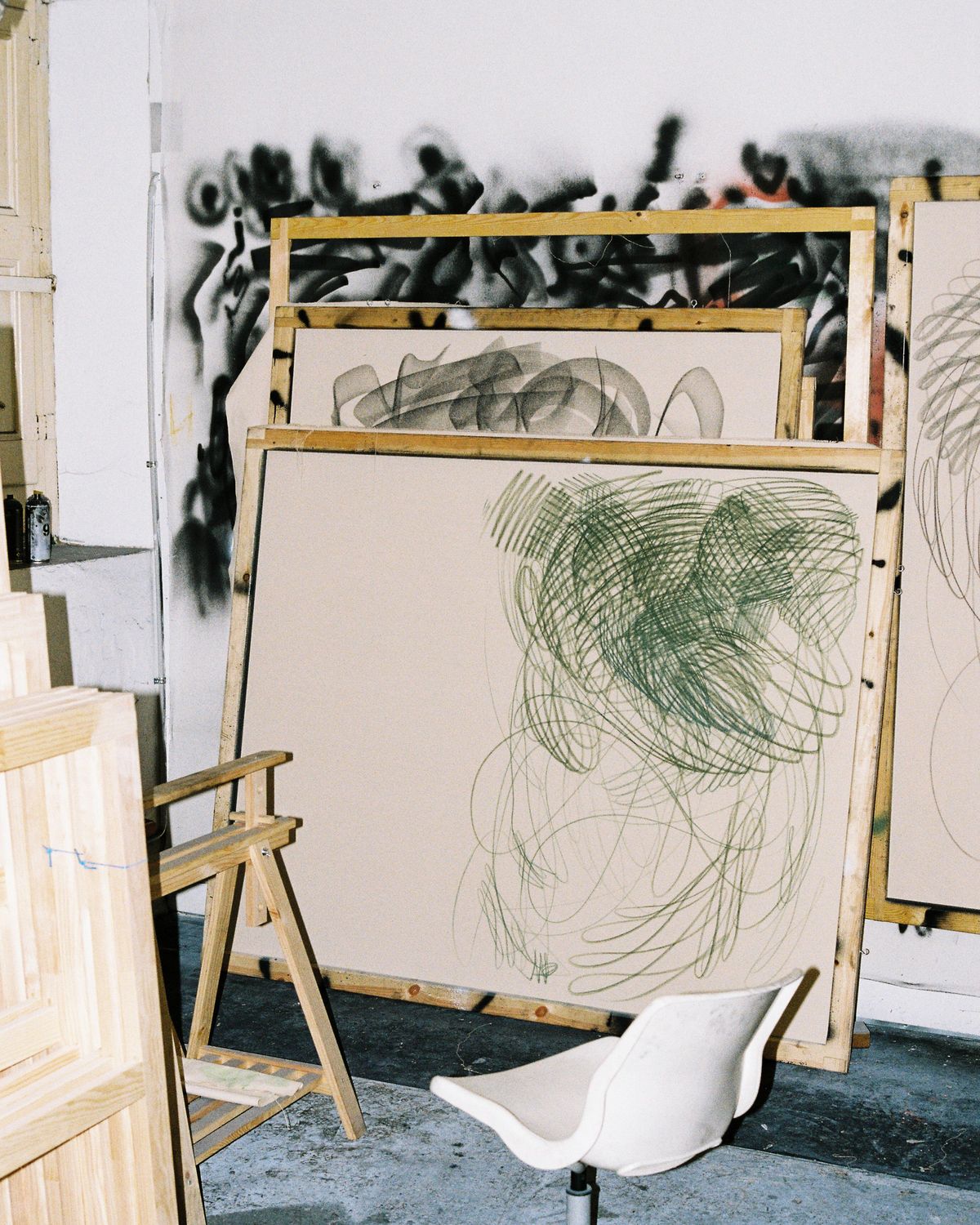 Aythamy Armas's studio in Barcelona.