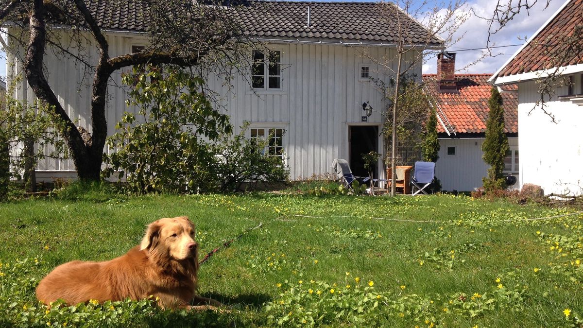 Old wooden house in Støa outside Holmsbu