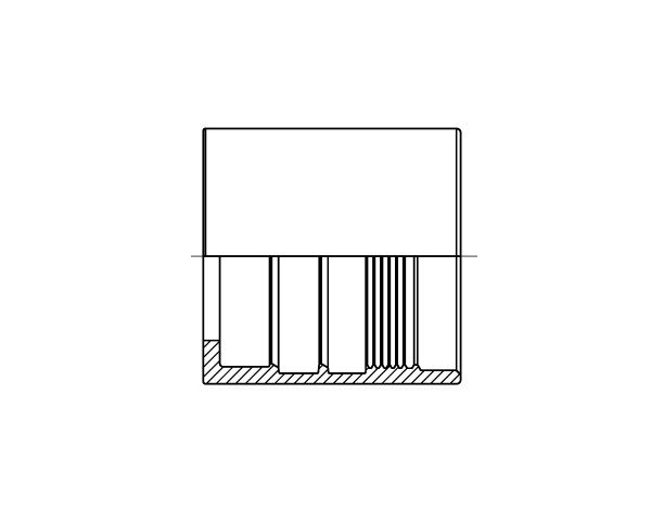 2 Wire Non Skive Ferrule - 2 SN - EN853 SAE 100 R2AT
