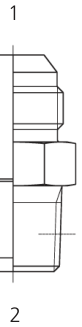 JIC X BSPT Straight Adaptor