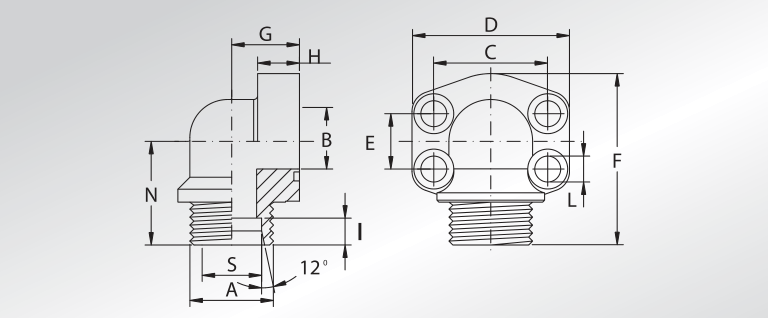 DIN 3901-3902 Metric Threaded 90° Flanges