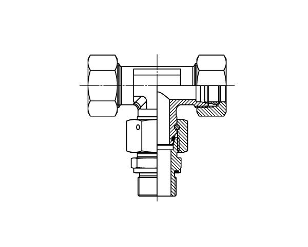 ETVD - Adjustable Standpipe Tee Metric Wd