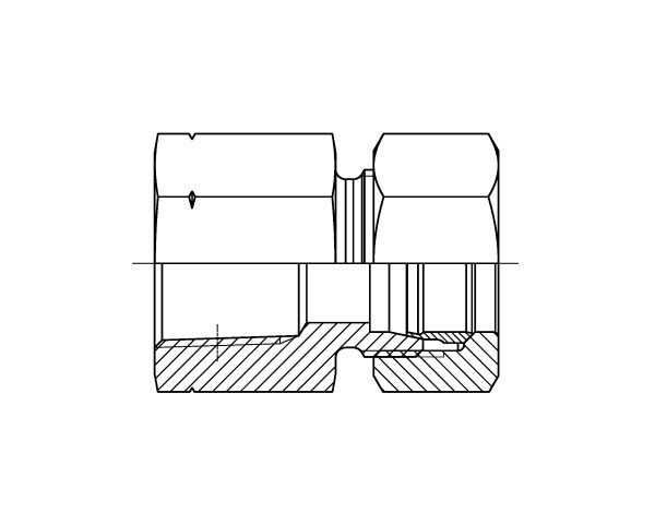 GAIV - Straight Female Coupling NPT