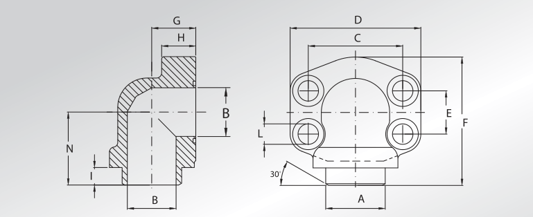 Weld On 90° Flanges