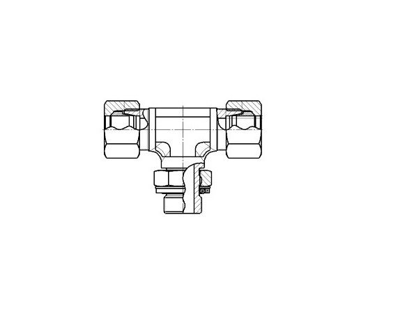 TEE – Positional BSPP Branch Tee – CS