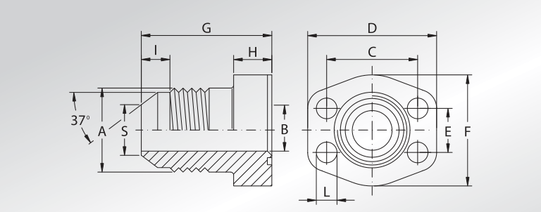 JIC Threaded Flanges