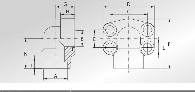 Weld In 90° Flanges