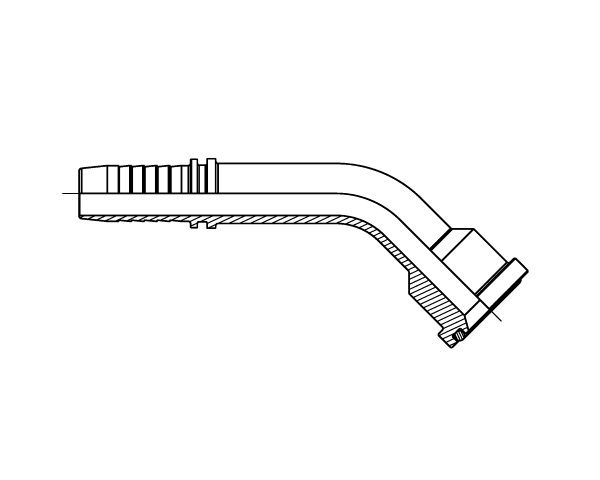 Code 62 - Hose tail 45