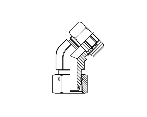 EWVD - Positional Standpipe FM swivel 45 Degree