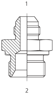 JIC X BSPP M/m