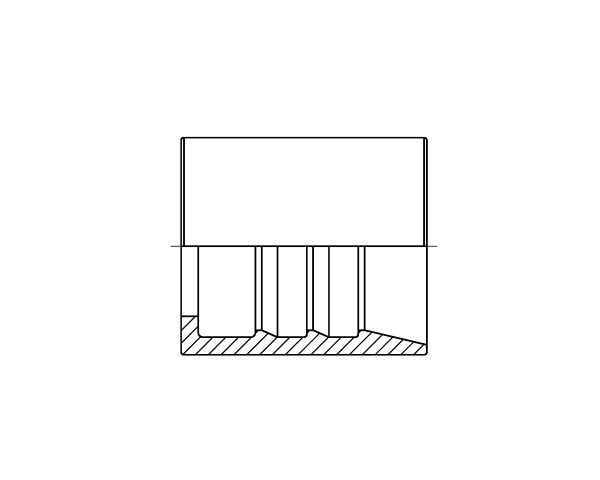 2 Wire Skive Ferrule - 2 ST - EN 853 SAE 100 R2A