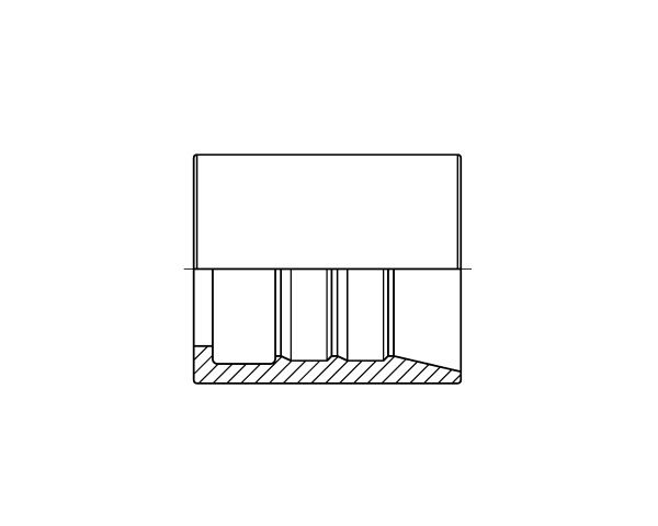 1 Wire Skive Ferrule - 1 ST - EN 853 SAE 100 R1A