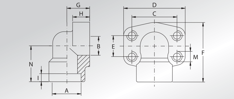 Weld In 90° Counter- Flanges
