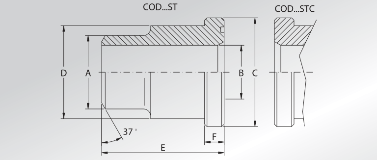 Weld On Adapters ISO 6164