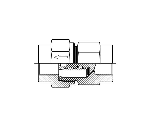 BSPP Female Non Return Valve