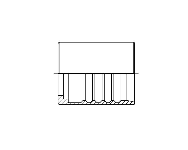 Convoluted PTFE Non Skive Ferrule