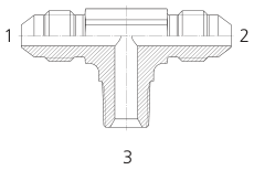 JIC X JIC X NPT M/m/m