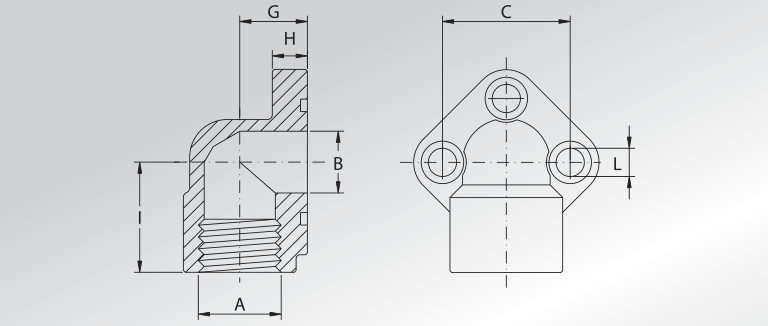 Pump Elbows With Three Fixing Holes