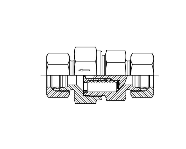RSV – Tube To Tube Non Return Valve – CS