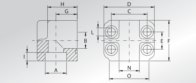 Weld In 90° Flanges
