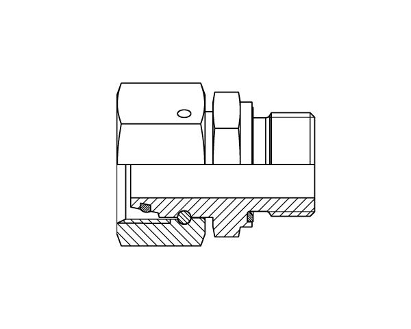 EGVD - Adjustable Stud Coupling BSPP wd seal