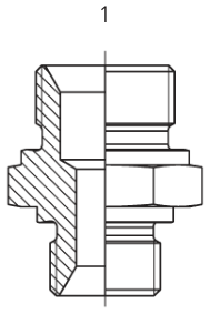 BSPP Straight M/m