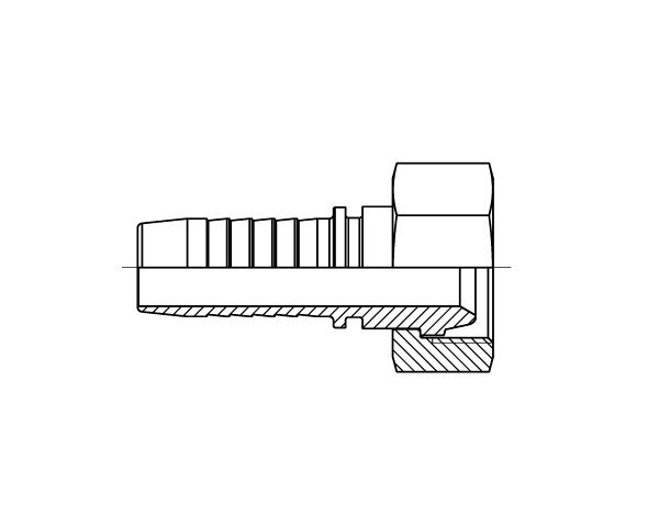 Metric Heavy (S) Female Swivel - Hosetail