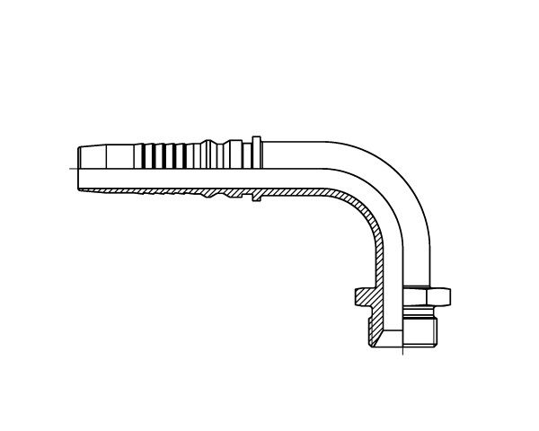 BSPP - INTERLOCK Hosetail 90