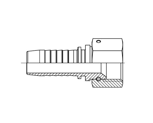 JIC Female Swivel - Hosetail