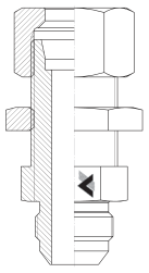 JIC X Metric Bh Straight Adaptor