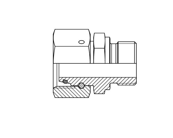 EGVD - Adjustable Stud Coupling BSPP