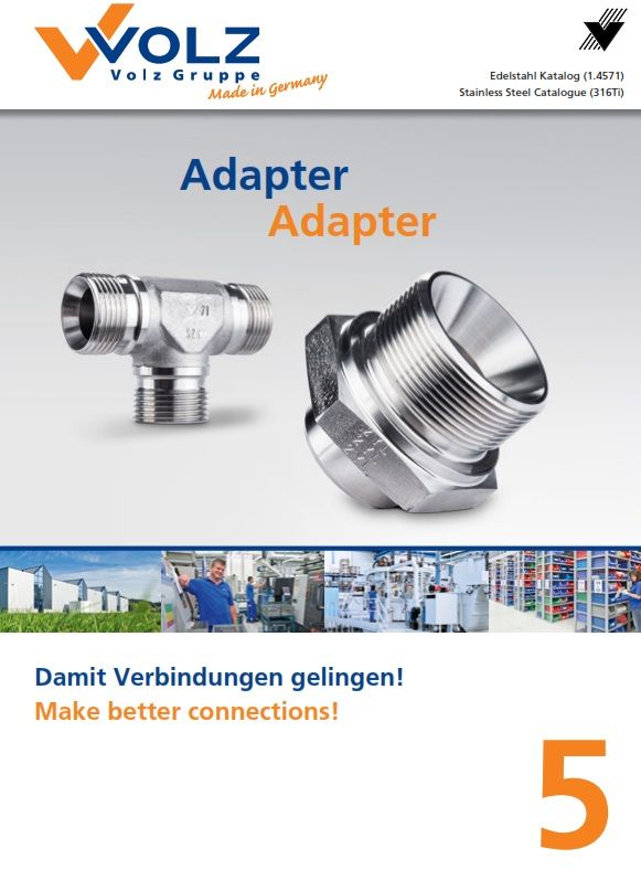 Volz - Adaptors - JIC - UNO - NPT - BSPP - BSPT - FLANGE